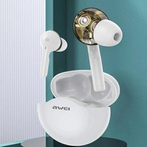 TWS AWEI (T12) Bluetooth sport fülhallgató fehér