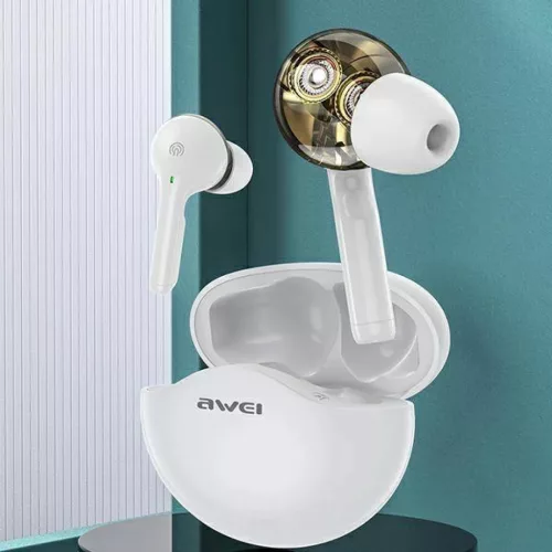 TWS AWEI (T12) Bluetooth sport fülhallgató fehér
