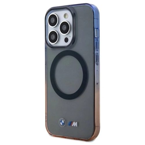 iPhone 15 Pro Max szürke BMW Gradient Bumper MagSafe tok