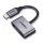 Ugreen USB Type-C - USB Type-C/3.5 mm Jack audio elosztó adapter 1.5A szürke