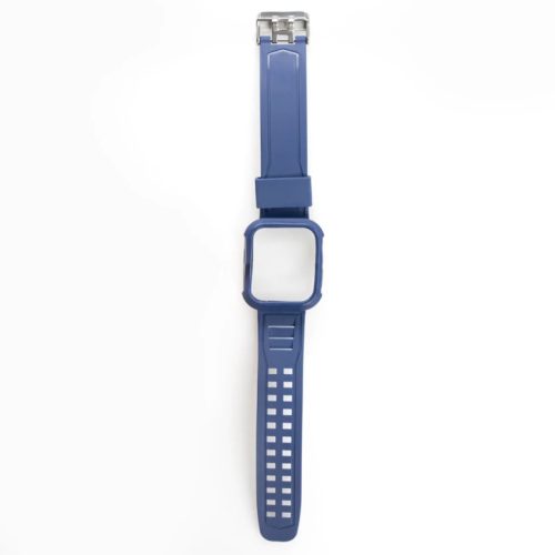 Apple Watch 42/44/45 mm Beline Silicone óraszíj + tok kék