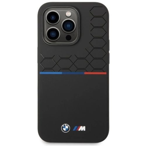 iPhone 15 Pro Max BMW Szilikon Mintás tok - Fekete
