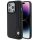 iPhone 15 Pro Max BMW Leather Blue Dots tok - Fekete