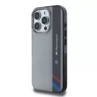 iPhone 16 Pro Szürke BMW IML Motorsport Függőleges Csíkos Tok
