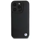 iPhone 16 Pro Fekete BMW Signature Leather Crossing Lines mintás tok