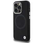 iPhone 15 Pro Max fekete BMW Signature Liquid Silicone MagSafe tok