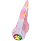 Defender Bluetooth fejhallgató FreemotionB585 Led rózsaszín (63585) macskafülekkel