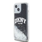 DKNY Liquid Glitter Arch Logo tok iPhone 14 fekete