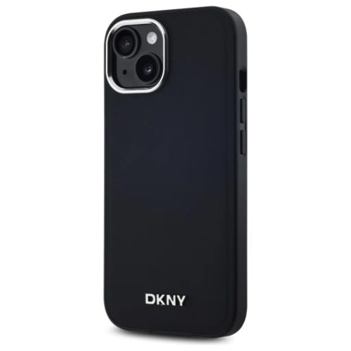iPhone 14 6.1" Fekete DKNY DKHMP14SPSCMCLK kemény tok Plain Logo MagSafe tok