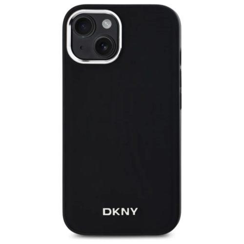 iPhone 14 6.1" Fekete DKNY DKHMP14SPSCMCLK kemény tok Plain Logo MagSafe tok