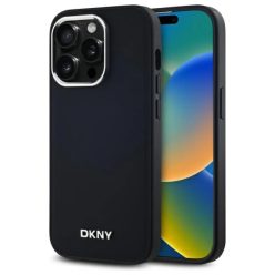   iPhone 14 Pro DKNY DKHMP14LPSCMCLK fekete keménytok Plain Logo MagSafe tok
