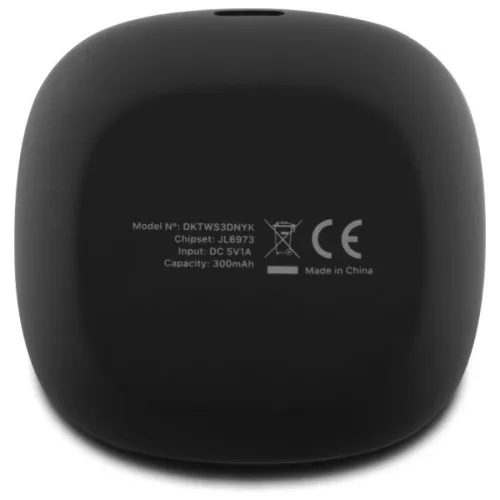 Bluetooth Fülhallgató DKNY TWS BT 3D Rubber Matt Fekete