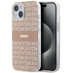   iPhone 15 Plus / 14 Plus Rózsaszín DKNY IML Mono & Stripe MagSafe tok