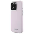 iPhone 16 Pro 6.3" pink/pink DKNY DKHMP16LSMCHLP hardcase Liquid Silicone Small Metal Logo MagSafe tok