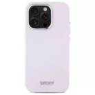 iPhone 16 Pro 6.3" pink/pink DKNY DKHMP16LSMCHLP hardcase Liquid Silicone Small Metal Logo MagSafe tok