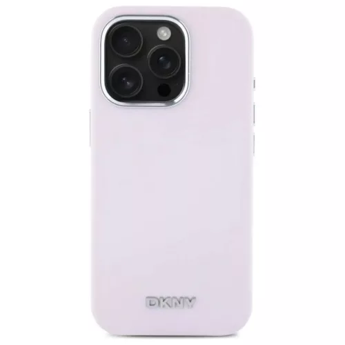 iPhone 16 Pro 6.3" pink/pink DKNY DKHMP16LSMCHLP hardcase Liquid Silicone Small Metal Logo MagSafe tok