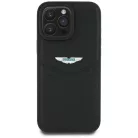 Aston Martin HC Leather Victory Design iPhone 16 Pro tok fekete