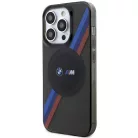 iPhone 14 Pro Max BMW BMHMP14XHDTK Tricolor Stripes MagSafe tok szürke