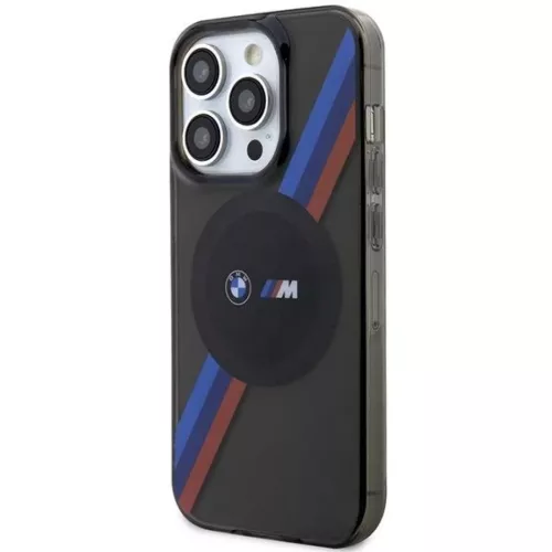iPhone 14 Pro Max BMW BMHMP14XHDTK Tricolor Stripes MagSafe tok szürke