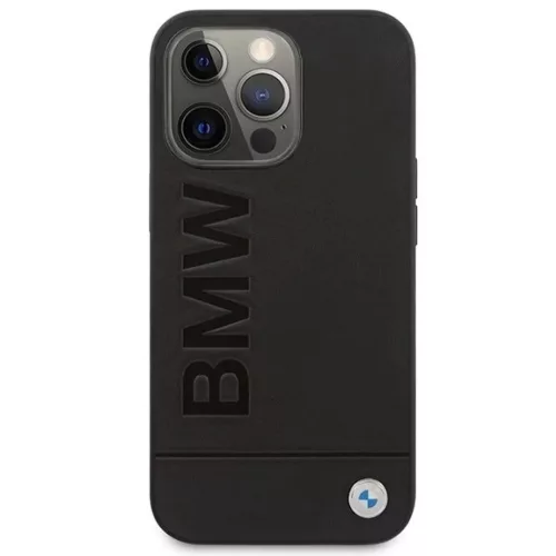 iPhone 14 Pro Max 6,7" fekete BMW BMHMP14XSLLBK fliptok Signature Logo Imprint Magsafe