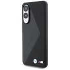 BMW Bőr Oversized Stripes MagSafe tok Samsung Galaxy S25 Edge fekete tok