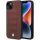 Apple iPhone 14 6.1" borszínű/borszínű bőrülés mintás BMW BMHCP14S22RPSR tok
