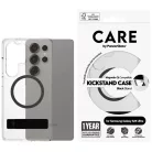 CARE by PanzerGlass Feature Fekete Kitámasztós & QI tok Samsung Galaxy S25 Ultra - Átlátszó