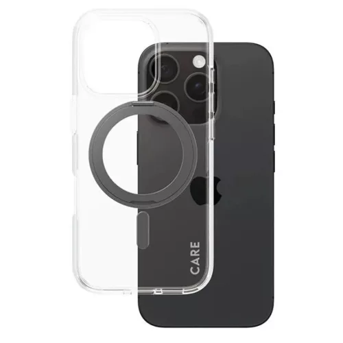 CARE by PanzerGlass Feature Kickstand iPhone 16 Pro 6.3" fekete/fekete MagSafe tok