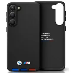   Samsung Galaxy A54 BMW BMHCSA5422PTDK Leather Stamp Tricolor tok fekete