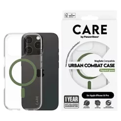   CARE by PanzerGlass Flagship tok iPhone 16 Pro 6.3" zöld/zöld MagSafe tok