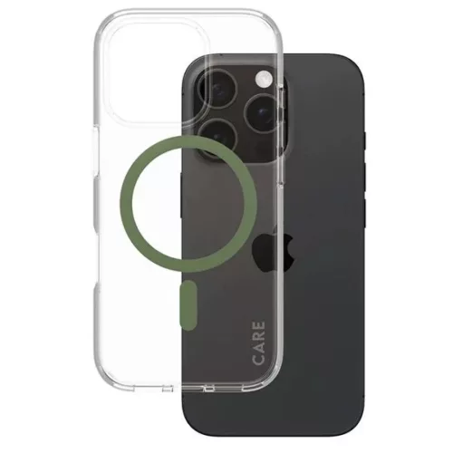CARE by PanzerGlass Flagship tok iPhone 16 Pro 6.3" zöld/zöld MagSafe tok