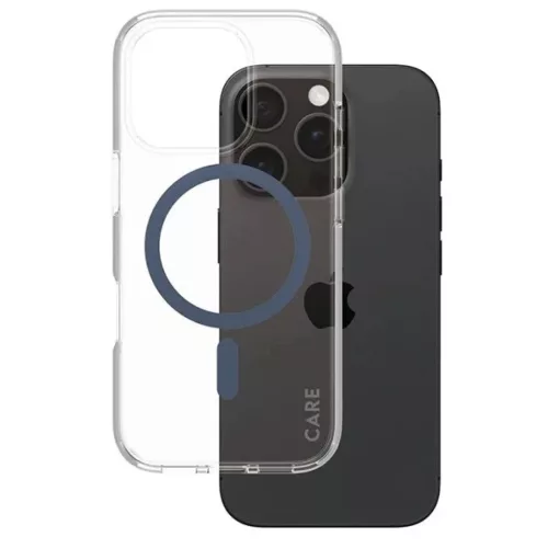 CARE by PanzerGlass Flagship tok iPhone 16 Pro 6.3" kék/kék MagSafe tok