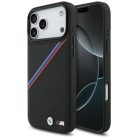 iPhone 17 Pro Max BMW M Tricolor Metal Logo MagSafe fekete tok