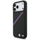 iPhone 17 Pro Max BMW M Tricolor Metal Logo MagSafe fekete tok