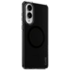 CARE by PanzerGlass Flagship Urban Combat Fekete QI tok Samsung Galaxy S25 Edge - Félig átlátszó tok