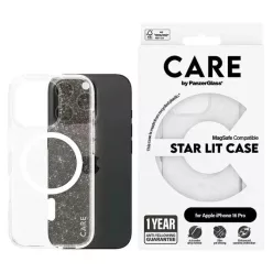   CARE by PanzerGlass Csúcskategóriás Csillagos Fény Tok iPhone 16 Pro 6.3" fehér/fehér MagSafe 1342 tok