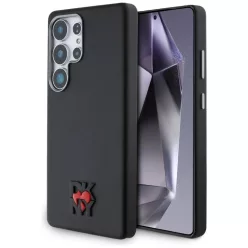 Samsung Galaxy S25 Ultra Fekete DKNY Bőr Heart of NY tok