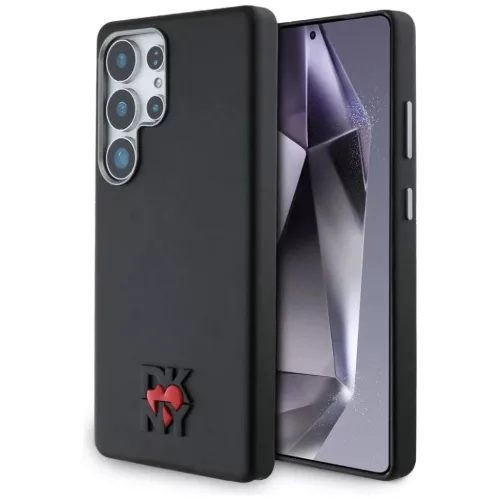 Samsung Galaxy S25 Ultra Fekete DKNY Bőr Heart of NY tok