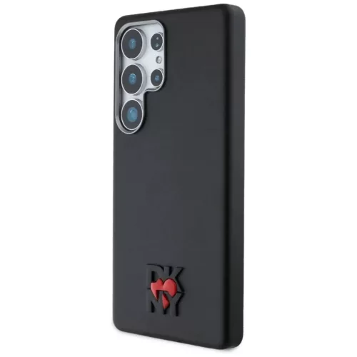 Samsung Galaxy S25 Ultra Fekete DKNY Bőr Heart of NY tok