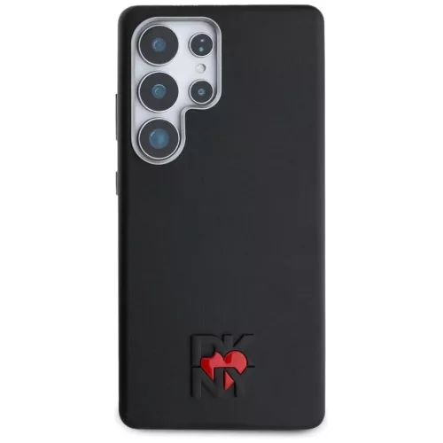 Samsung Galaxy S25 Ultra Fekete DKNY Bőr Heart of NY tok