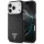 iPhone 17 Pro Guess Glitter Triangle Logo MagSafe fekete tok