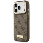iPhone 17 Pro Guess 4G Logo Plate MagSafe barna tok
