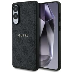   Guess 4G Gyűrűs Classic Logo MagSafe Samsung Galaxy S25 Edge fekete tok