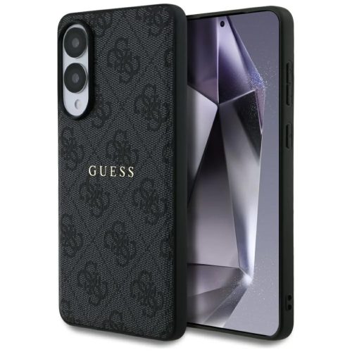 Guess 4G Gyűrűs Classic Logo MagSafe Samsung Galaxy S25 Edge fekete tok