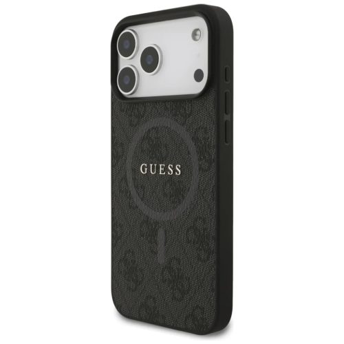 iPhone 17 Pro Max Guess 4G Ring Classic Logo MagSafe tok fekete