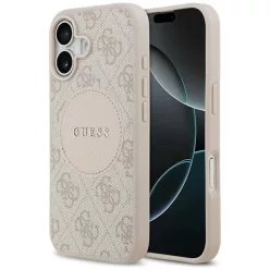   iPhone 17 Guess 4G Circle Classic Logo MagSafe rózsaszín tok