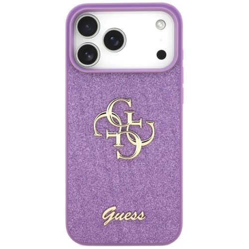 iPhone 17 Pro Max Guess Fix Glitter Nagy 4G lila tok