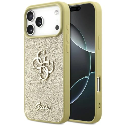 iPhone 17 Pro Max Guess Fix Glitter Nagy 4G arany tok