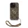 iPhone 16 Pro Barna Guess PU 4G Metal Logo Pántos tok