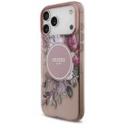 iPhone 17 Pro Max Pink Guess IML Flowers Szíj MagSafe tok